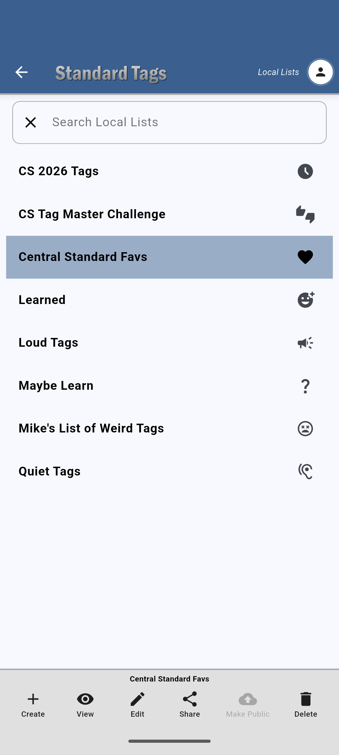 Standard Tags screenshot 2